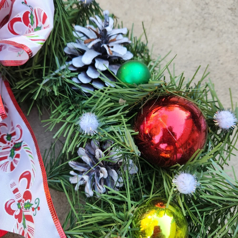 Merry Moose Christmas Wreath